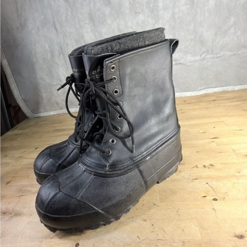 Rainfair Men’s Steel Shank Insulated Work Boots Black Size 8